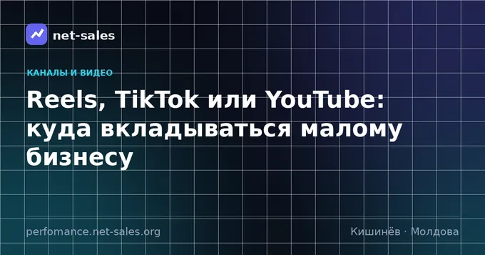 Reels, TikTok или YouTube: куда вкладываться малому бизнесу