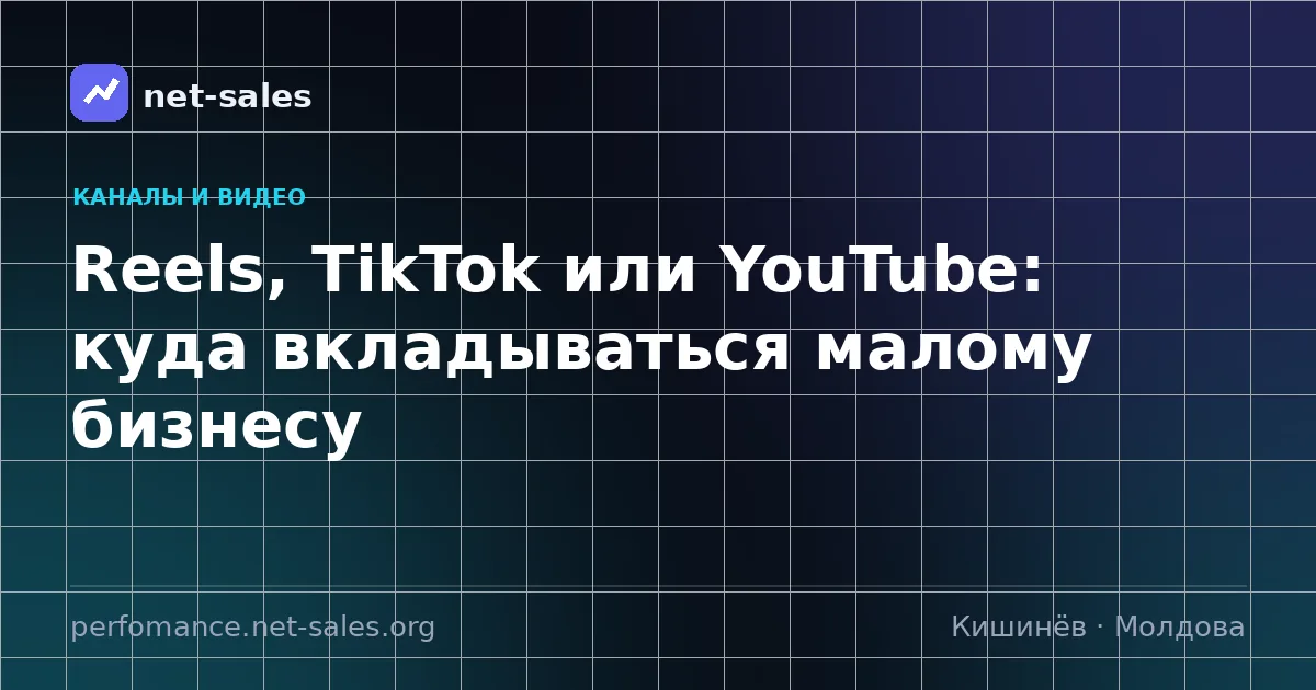 Reels, TikTok или YouTube: куда вкладываться малому бизнесу